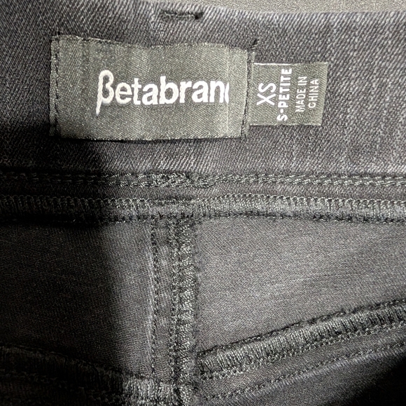 Betabrand Black 4 Pocket Skinny Leg Yoga Denim Jeans XS Short Petite NWOT - Picture 3 of 9